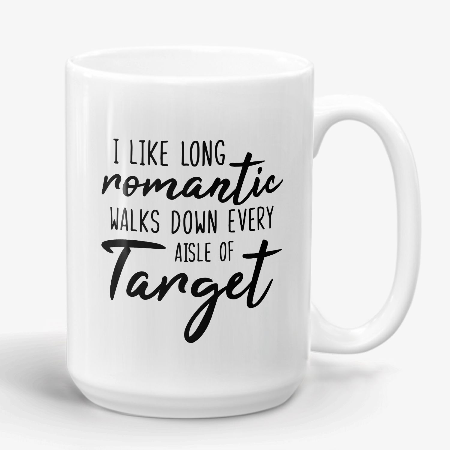 Insulated Coffee Travel Mugs - I Like Long Romantic Walks Down