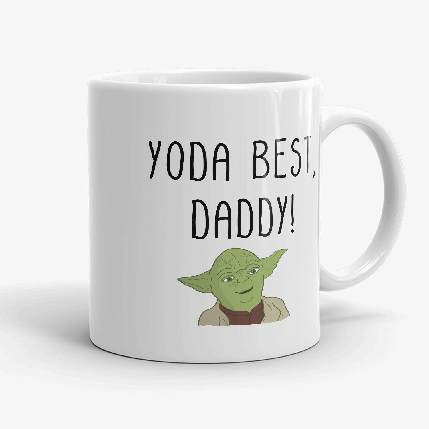 Father's Day Gift Personalized Yoda Best Dad Ever Coffee Mug Gift For Dad 