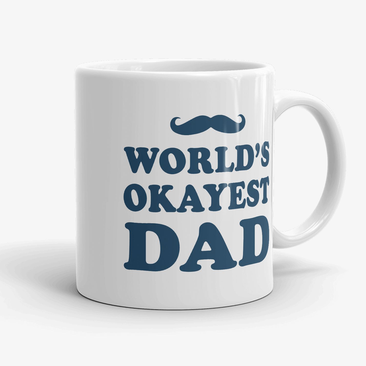 WORLD´S OKAYEST DAD 11 OZ COFFEE MUG FATHER´S DAY GIFT PRESENT DAD DADDY COOL!!! 