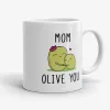Mom Olive You - Cute Mug for Mom, Pun Mothers Day gift- Photo 0