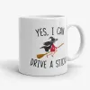 I Can Drive a Stick - Funny Witch Mug- Photo 0