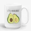 Let's Avocuddle Mug, cute avocado lovers, mug for boyfriend or girlfriend, valentines day gift, gift for valentine, funny mug- Photo 1