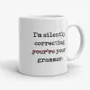 Silently Correcting Your Grammar - Funny Teacher Mug- Photo 0