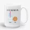 Best Friends Mug - We Go Together Like Milk and Cookie, Bestie Gift- Photo 1