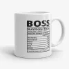 Boss Nutritional Facts Mug- Photo 0