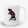 I Love NY, funny rat New York coffee mug- Photo 1