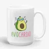 Avocardio - Funny Avocado Running Mug, Sports Lover Mug- Photo 1