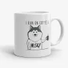 I Run On Coffee And Husky, 11oz funny dog lover coffee mug- Photo 0