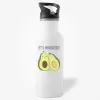 Let's Avocuddle Water Bottle, cute avocado lovers, water bottle for boyfriend or girlfriend, valentines day gift, gift for valentine, funny water bottle- Photo 0