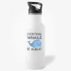 Everything Whale Be Alright - Cute Positive Water Bottle- Photo 0