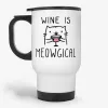 Wine is Meowgical - Funny Gift Travel Mug for a Cat Lover- Photo 0