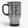 All I Car About Is My Cat - Funny Gift For A Cat Lover Travel Mug- Photo 1