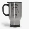 Not Today Satan - Funny Satanic Cat Mug, Rude, Inappropriate Travel Mug- Photo 1