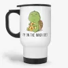 I Am On The Ninja Diet - Funny Turtle And Pizza Lover Travel Mug- Photo 0