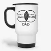 Dad Jokes And Farts - Funny Dad Diagram Travel Mug- Photo 0