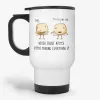 Never Trust Atoms - Funny Pun Coffee Travel Mug for Science Lover- Photo 0