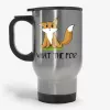 What The Fox - funny pun, snarky quote travel mug- Photo 0