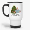 Rockin' Around the Christmas Tree - funny Dwayne Johnson travel mug, gag gift- Photo 0