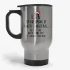 Dreaming of White Christmas - Funny Gift Travel Mug for Wine Lover- Photo 1