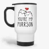 You're My Purrson - Adorable Love Couple Travel Mug, for boyfriend, for girlfriend, Crazy Cat Lady Travel Mug - Photo 0