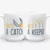 She's a Catch, He's a Keeper - Couple Gift Mug Set Inspired By Harry Potter- Photo 1