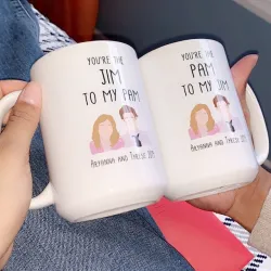 Review photo by Aryanna - You Are My Pam/Jim - Couple Gift Mugs Set for Lovers 