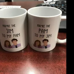 Review photo by Lacey G. - You Are My Pam/Jim - Couple Gift Mugs Set for Lovers 