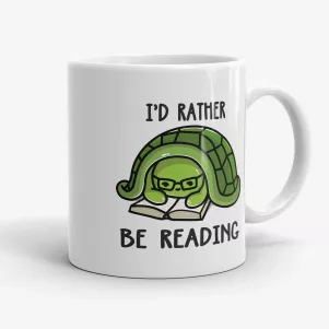 I'd Rather Be Reading, Turtle Mug