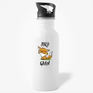 Zero Fox Given, 11oz funny fox lover coffee water bottle