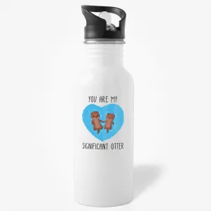 You Are My Significant Otter, 11oz funny valentine water bottle, water bottle for boyfriend, water bottle for girlfriend, valentines day gift, pun water bottle, cute water bottle
