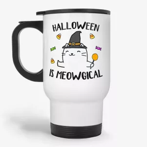 Halloween Is Meowgical - Cat Lover Travel Mug