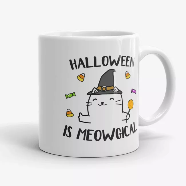 Halloween Is Meowgical - Cat Lover Mug - Image 