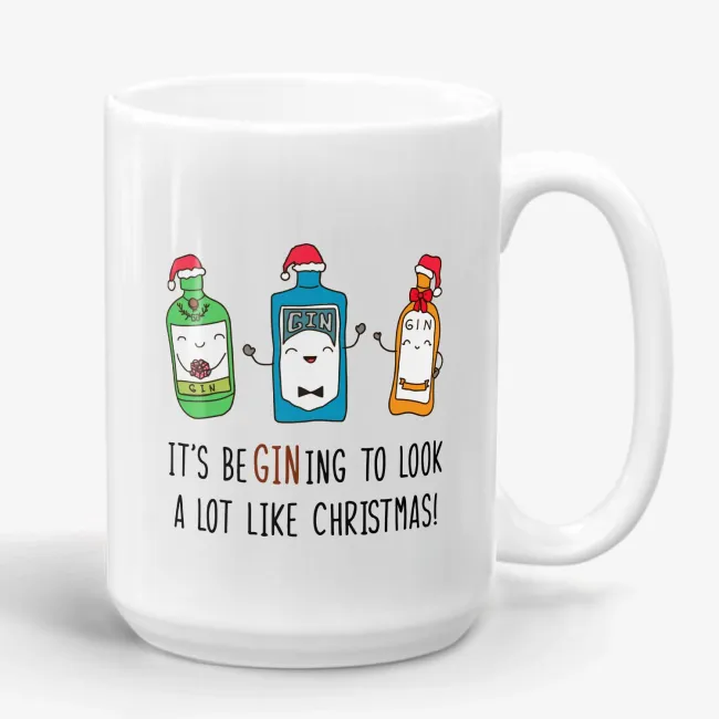 Christmas Jins - Funny Mug, Jin Lover Christmas Gift - Image 