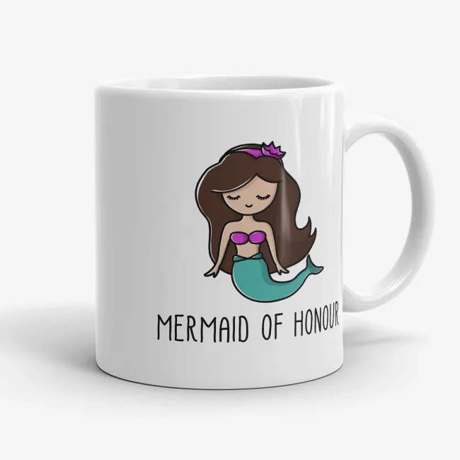 Mermaid of Honour - Cute Wedding Gift Mug for Maid of Honour  - Image 