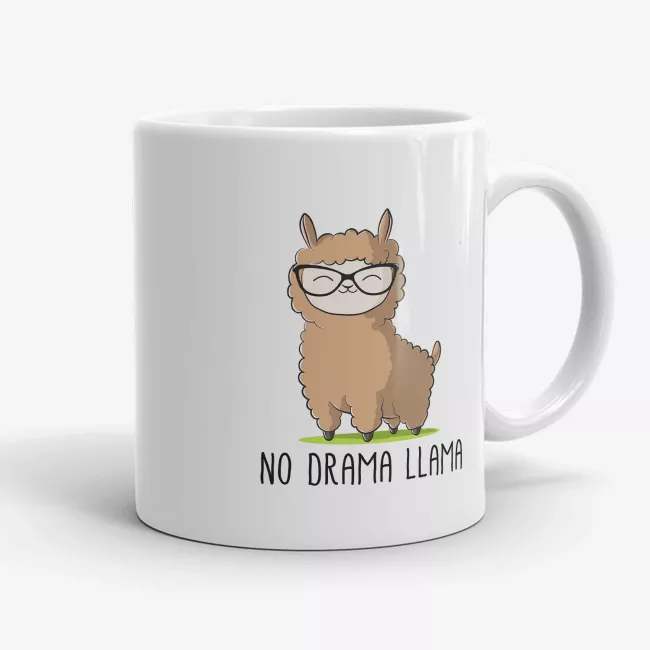 No Drama Llama - Funny Mug for Nerds - Image 