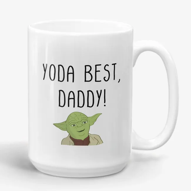 Yoda Best Daddy, funny dad mug, Father's Day gift, Star Wars geek mug, great gift for dad or husband - Image 
