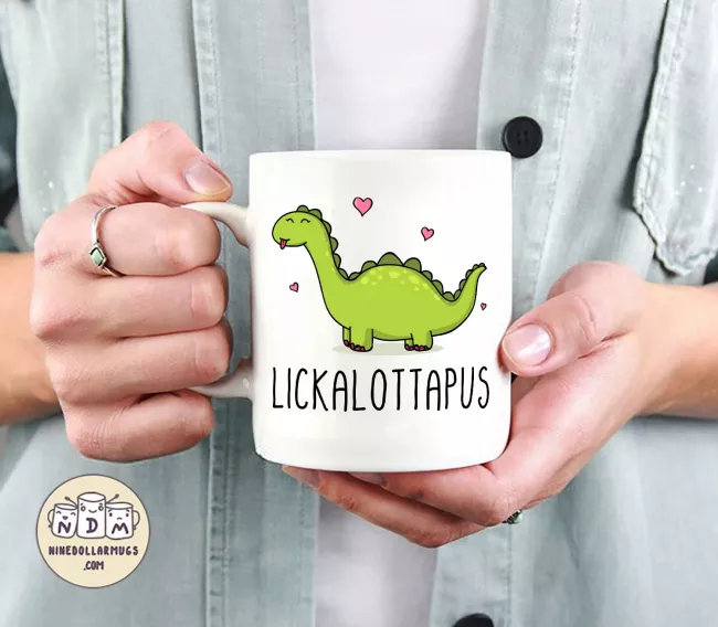 Lickalottapus - Funny Lesbian Mug, LGBT Gift for Girlfriend, Valentines Day Gift - Photo 