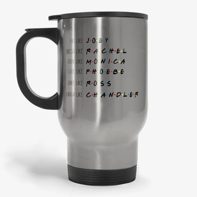 Secret of Happiness - Friends TV Show Funny Positive Travel Mug - Image 