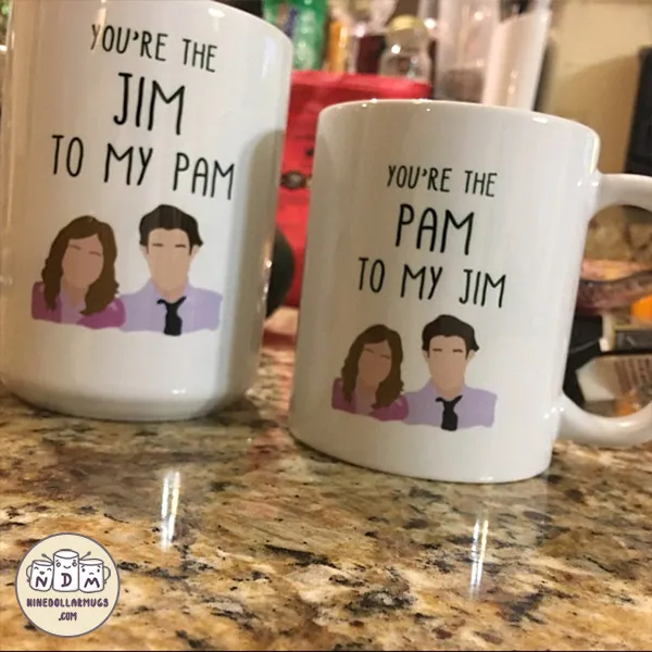 You Are My Pam/Jim - Couple Gift Mugs Set for Lovers  - Photo 