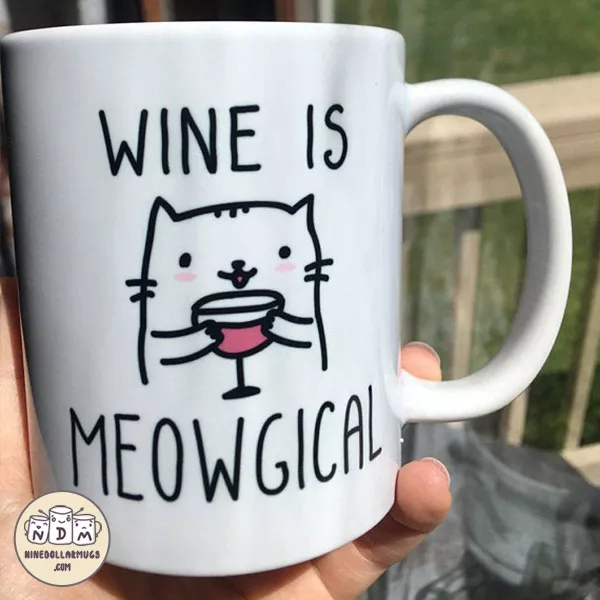 Wine is Meowgical - Funny Gift Mug for a Cat Lover - Photo 