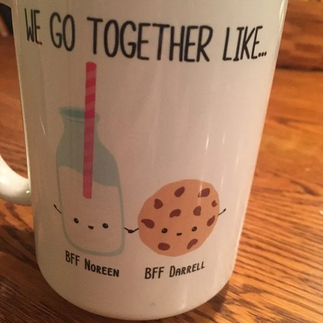 Best Friends Mug - We Go Together Like Milk and Cookie, Bestie Gift - Photo 